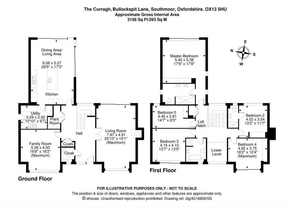 Floorplans For Southmoor, Nr. Abingdon on Thames