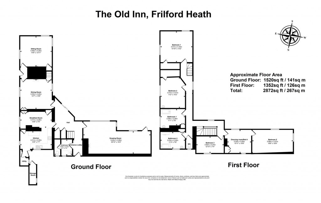 Floorplans For Frilford Heath, Oxfordshire