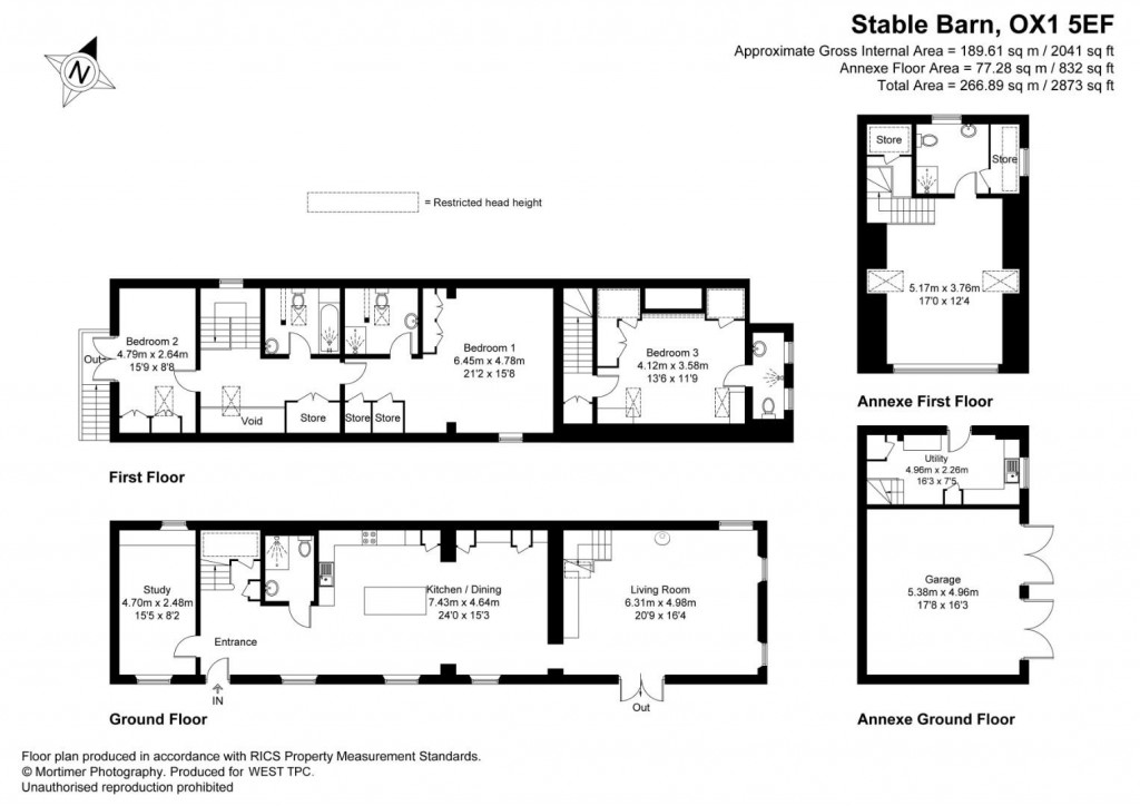 Floorplans For Chilswell Lane, Boars Hill, Oxford