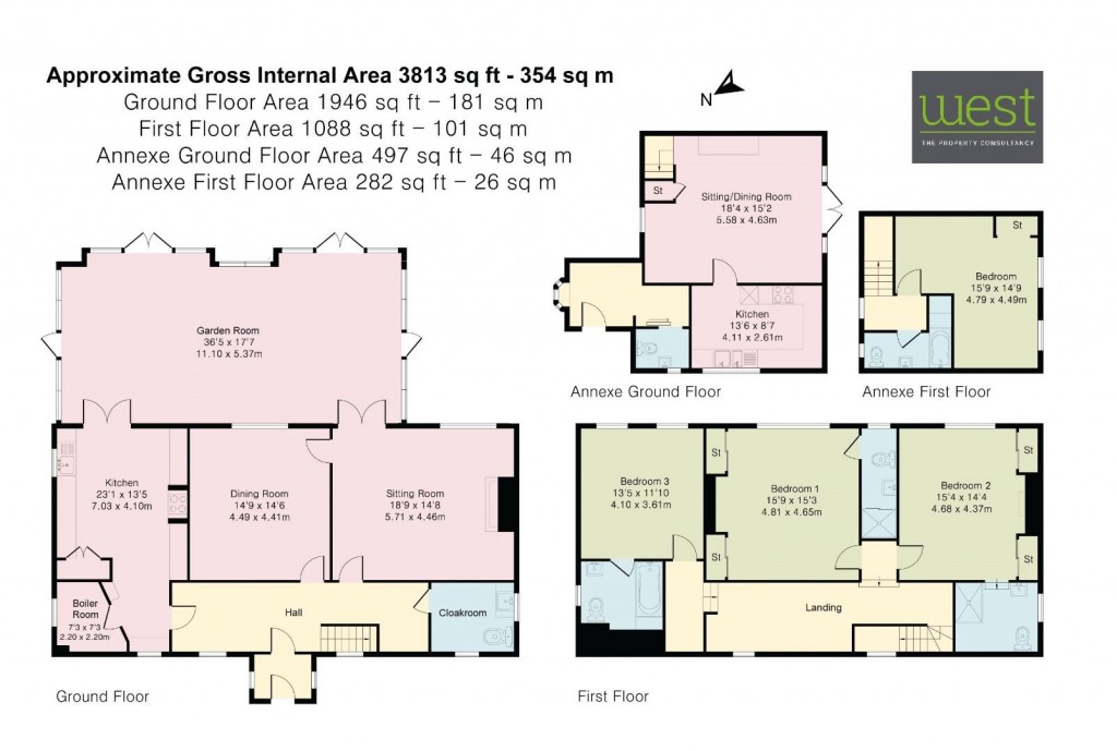 Floorplans For Fernham, Nr Faringdon
