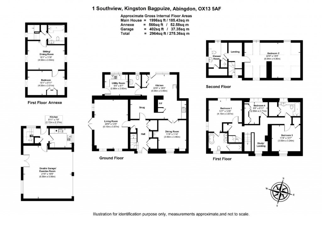 Floorplans For Southview, Faringdon Road, Kingston Bagpuize
