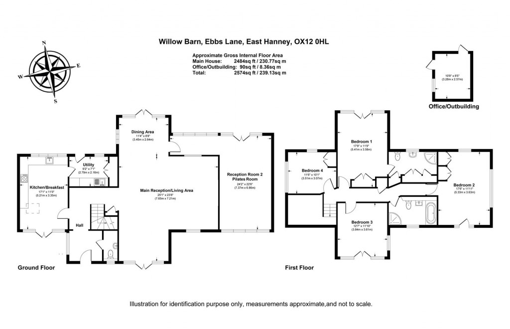 Floorplans For Ebbs Lane, East Hanney, Wantage