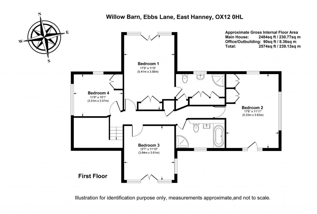 Floorplans For Ebbs Lane, East Hanney, Wantage