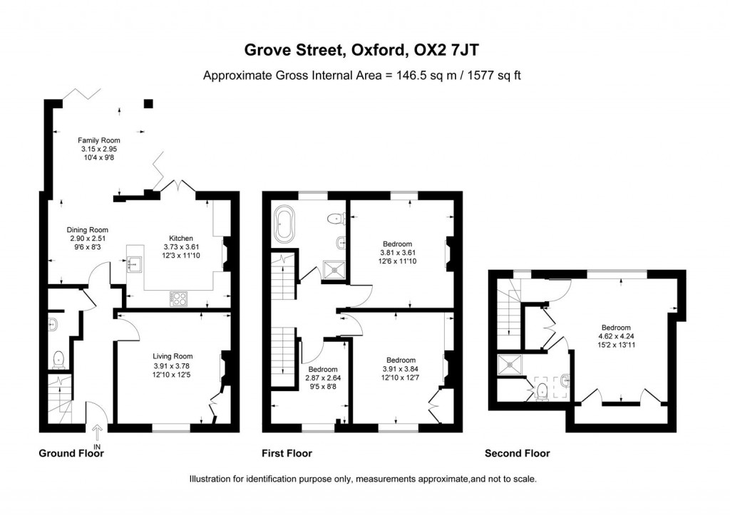 Floorplans For Grove Street, Summertown, Oxford
