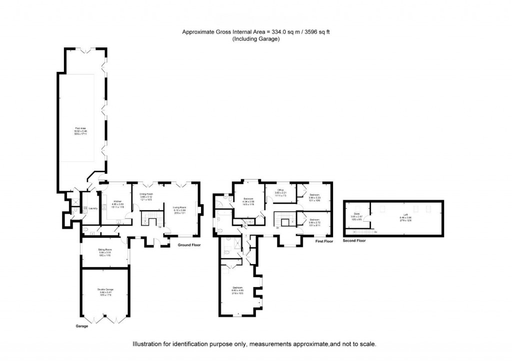 Floorplans For Five Acres, Murcott, Oxfordshire