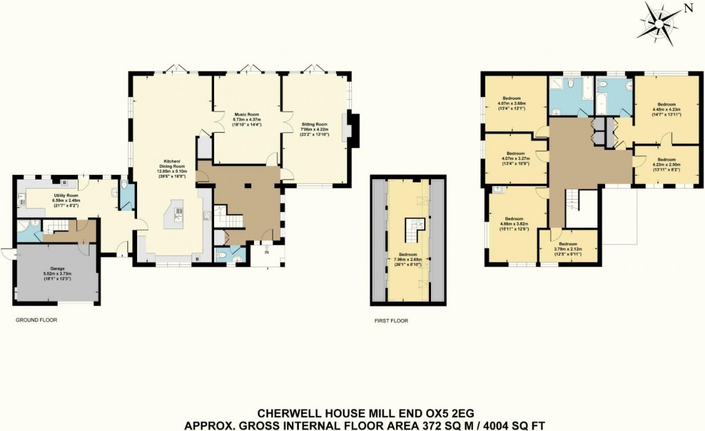 Floorplans For Mill End, Old Kidlington