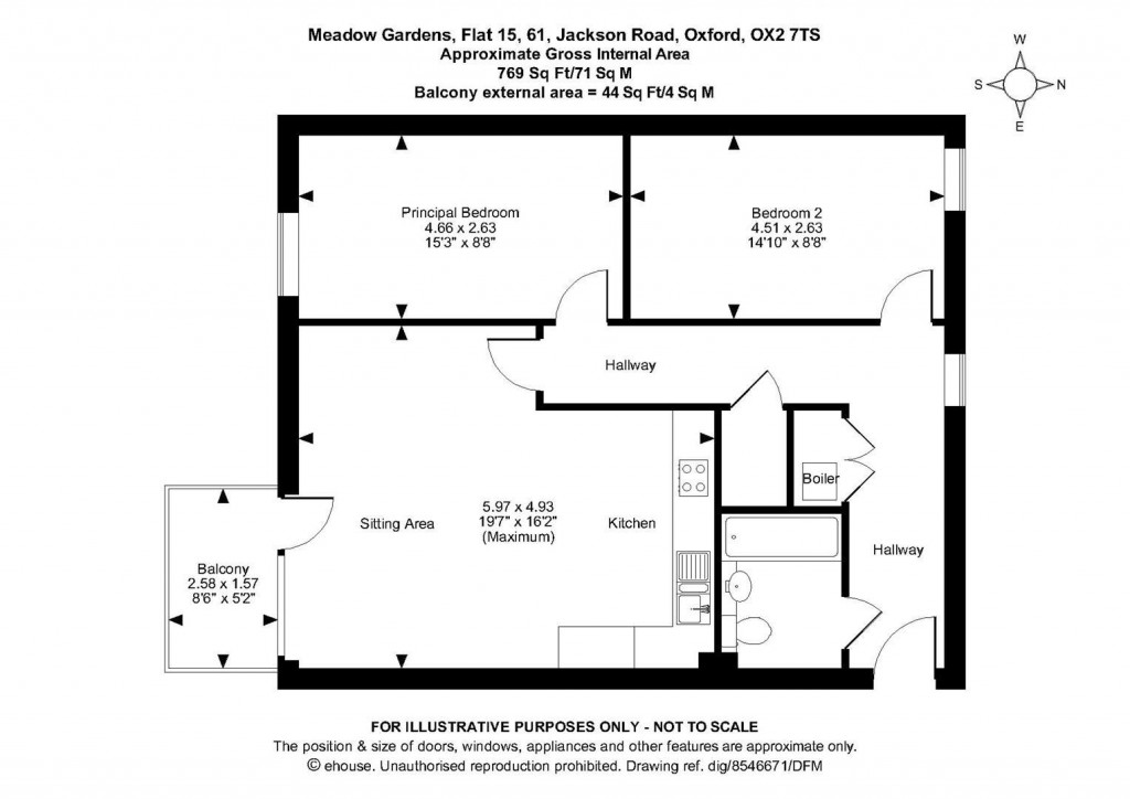Floorplans For Meadow Gardens, Jackson Road, Oxford