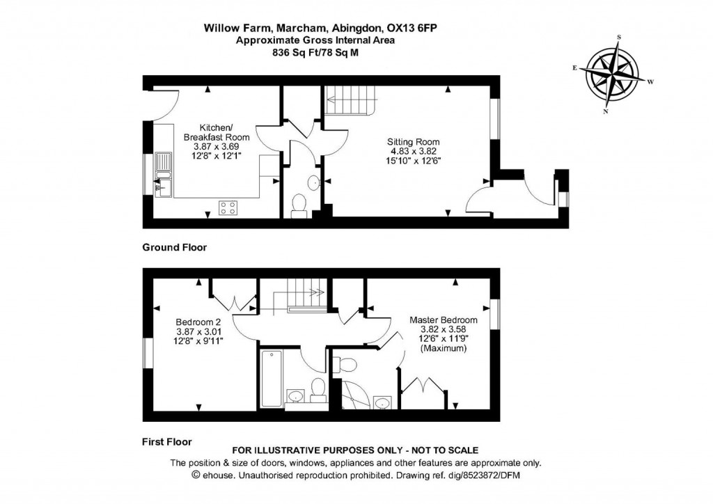 Floorplans For Willow Farm, Marcham