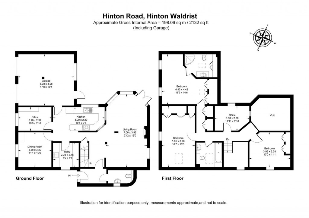 Floorplans For Hinton Road, Hinton Waldrist, Faringdon
