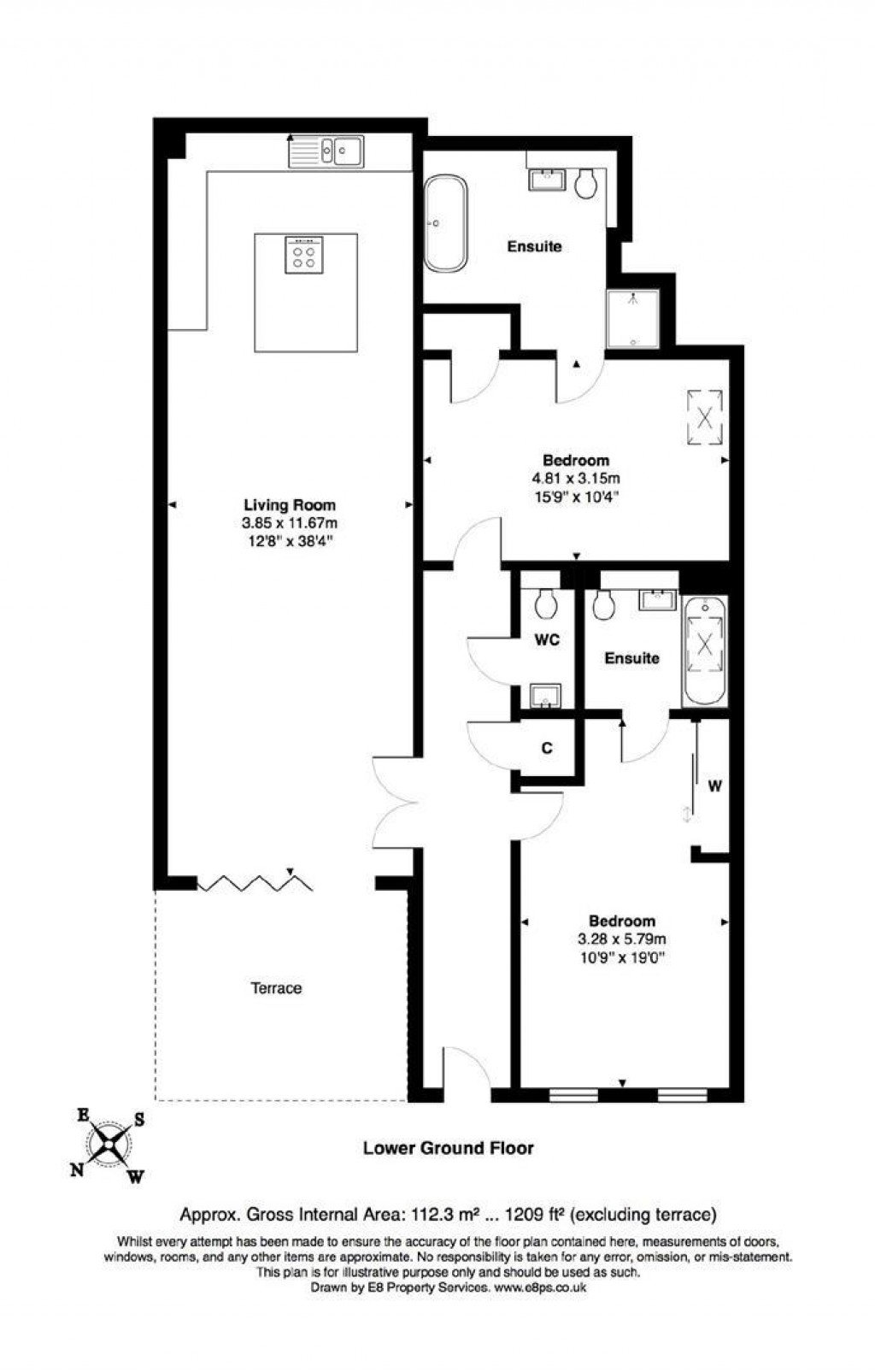 Floorplans For Eaton Court, 86 Cumnor Hill