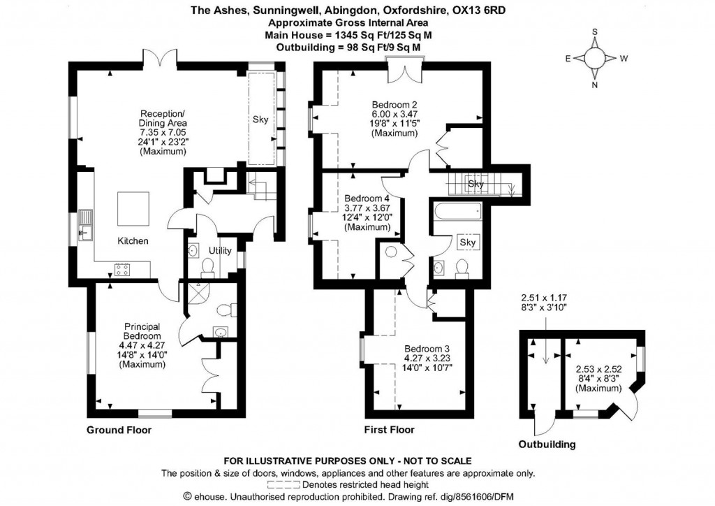 Floorplans For The Ashes, Sunningwell, Abingdon On Thames