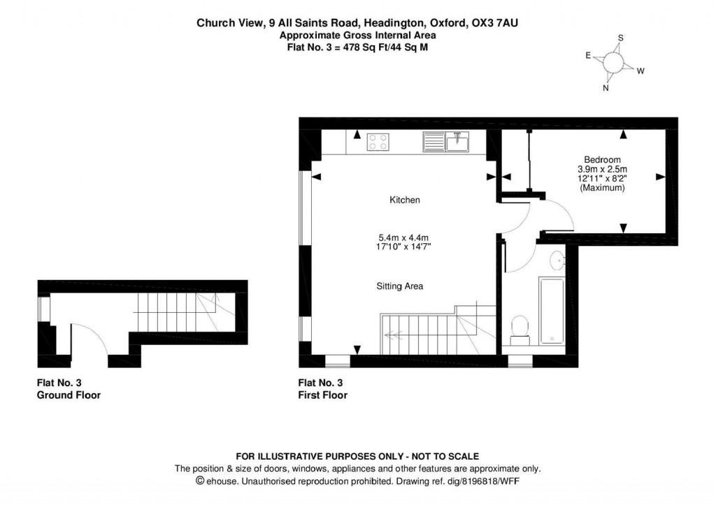 Floorplans For Church View, 9 All Saints Road, Headington
