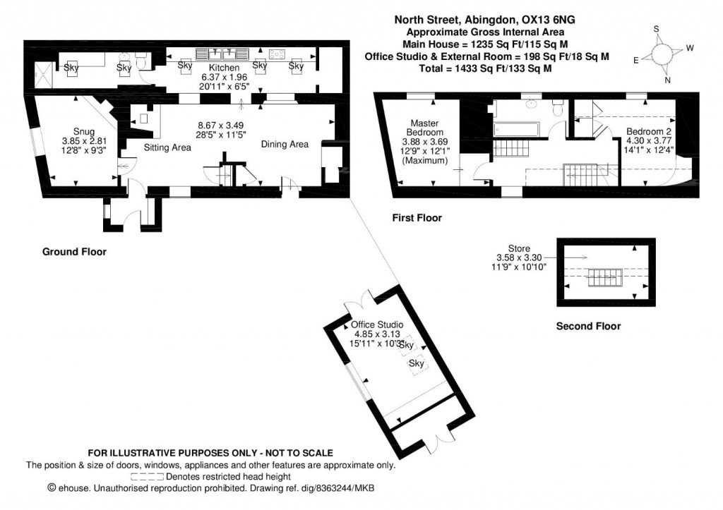 Floorplans For North Street, Marcham, Abingdon