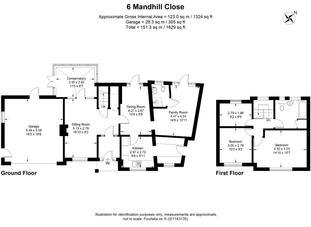 Floorplans For Mandhill Close, Grove, Wantage