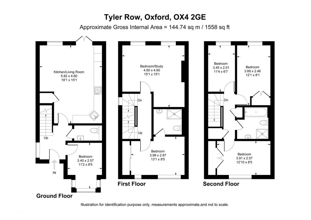 Floorplans For Glanville Road, Oxford