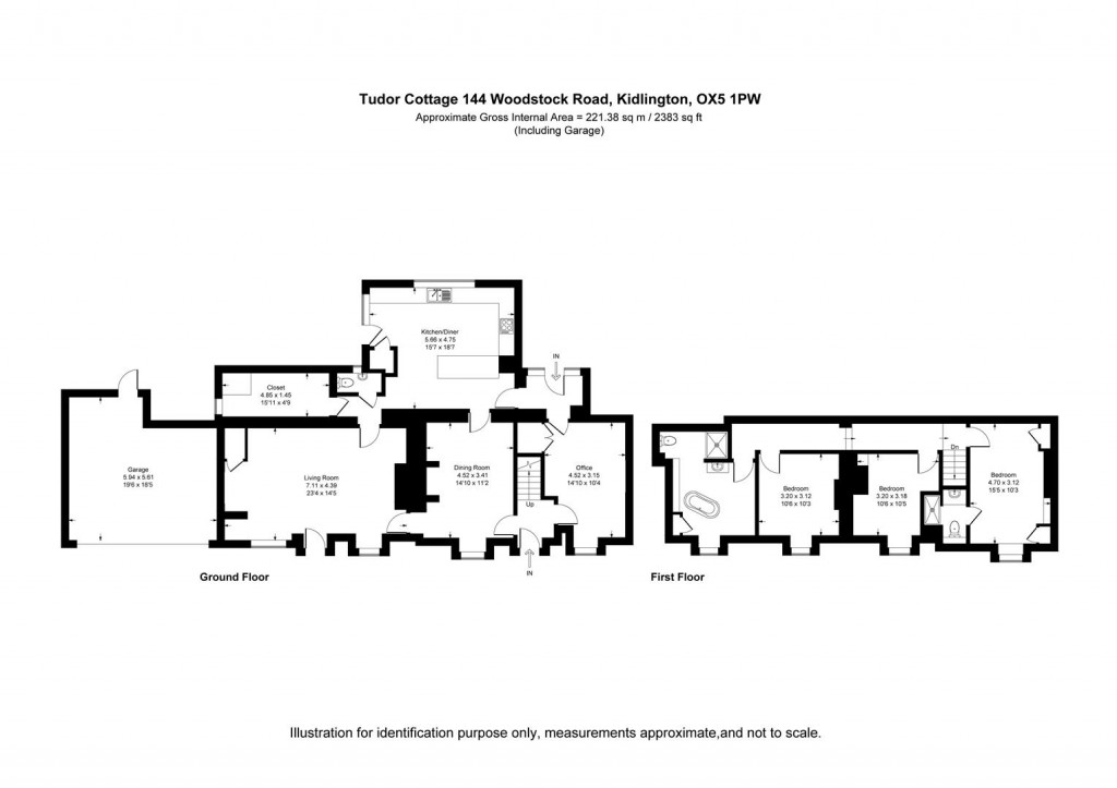 Floorplans For Woodstock Road, Yarnton, Oxfordshire