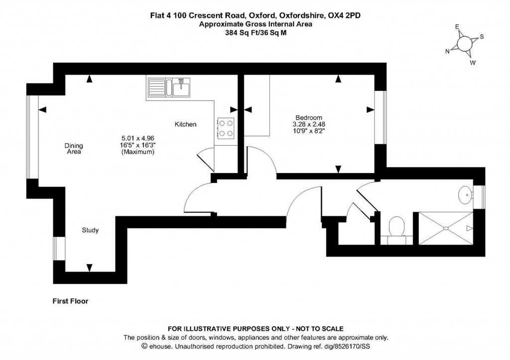 Floorplans For Crescent Road, Oxford