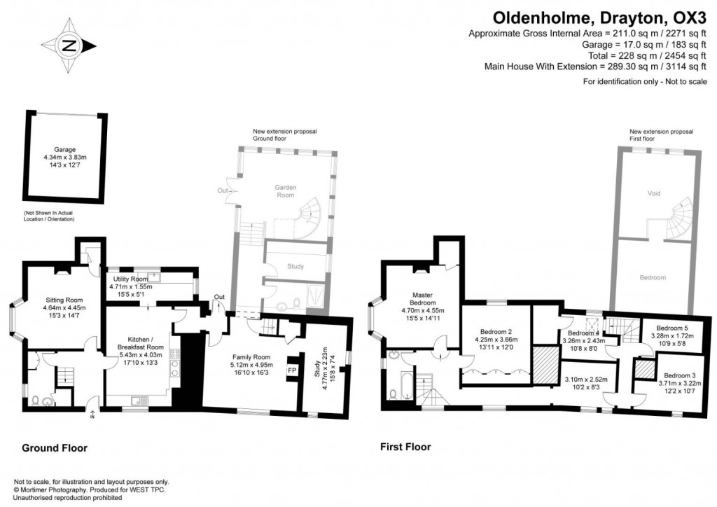 Floorplans For Church Lane, Drayton, Nr Abingdon
