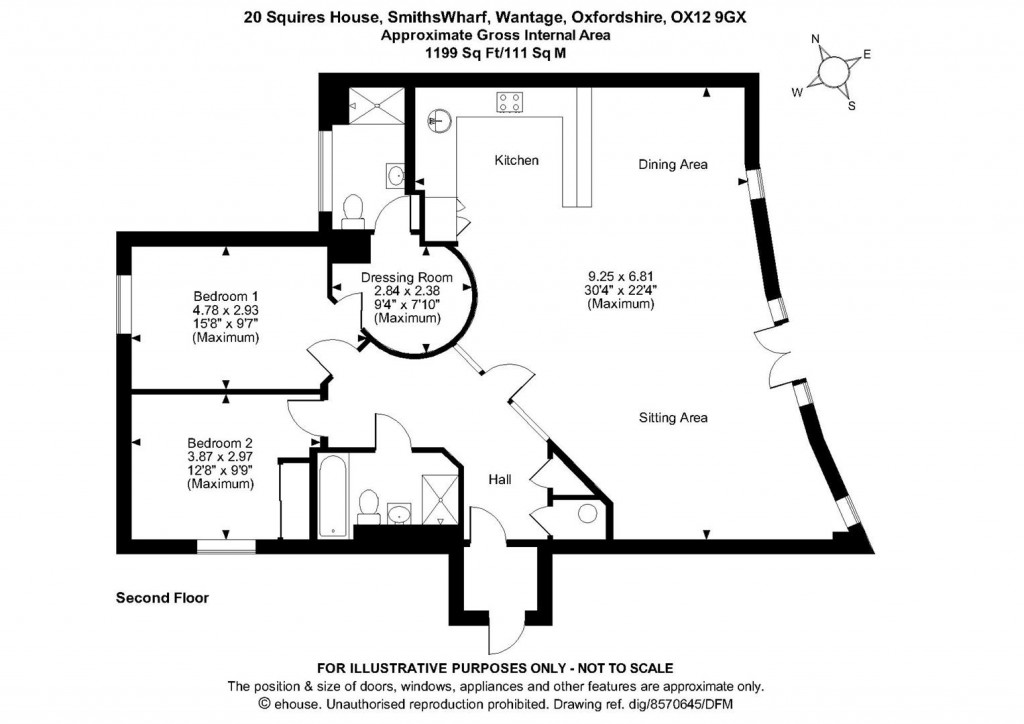 Floorplans For Squires House, Smiths Wharf, Wantage