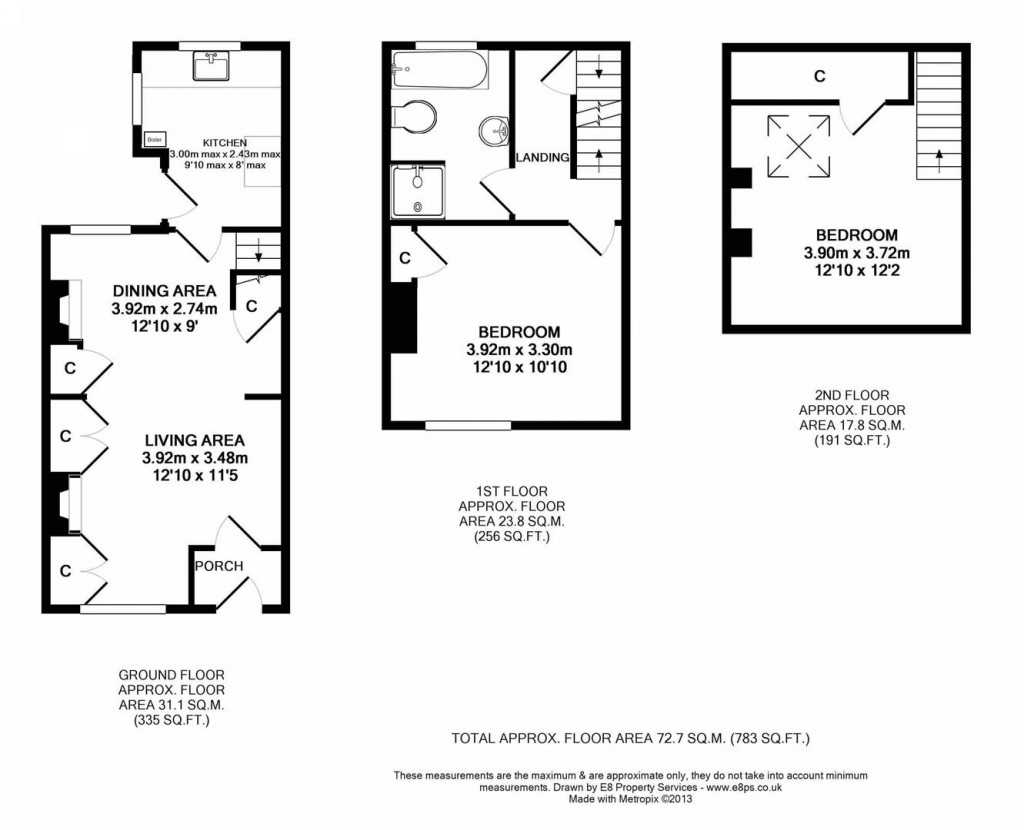 Floorplans For Park Terrace, East Challow, Wantage