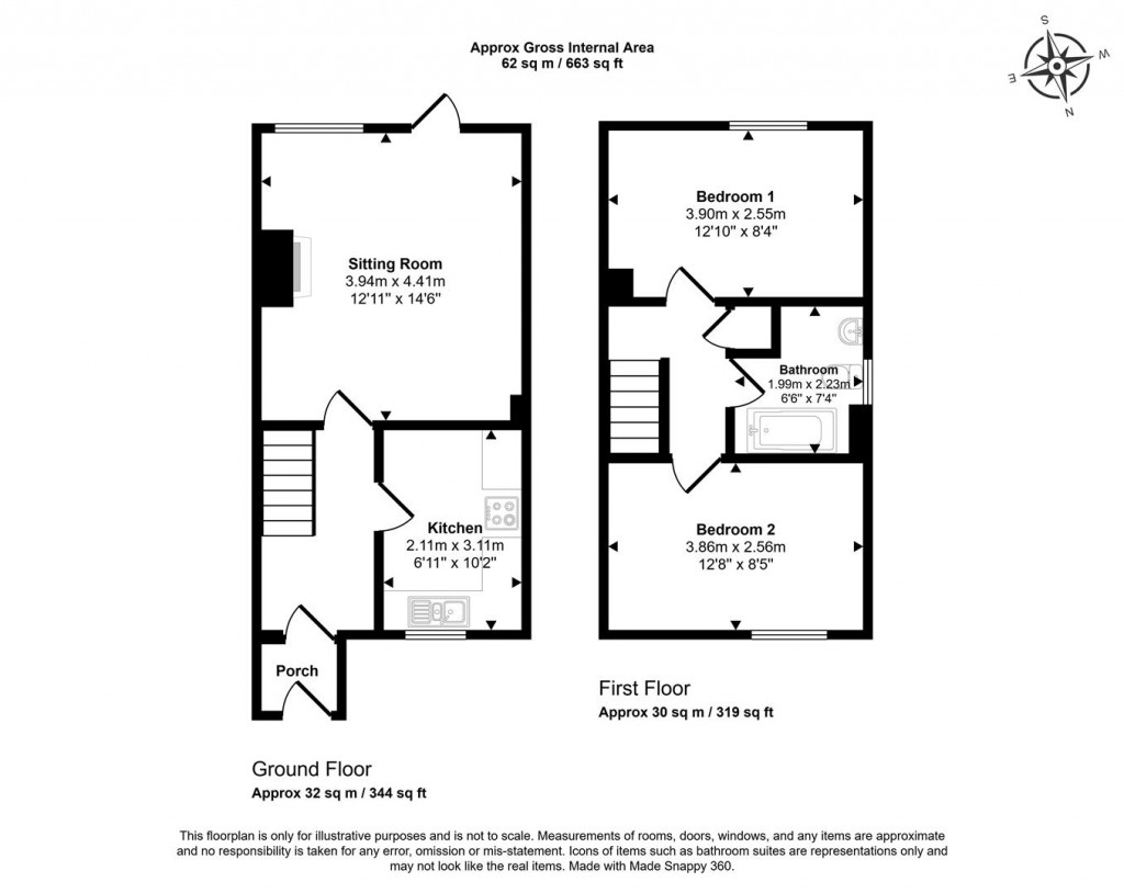 Floorplans For Midget Close, Abingdon
