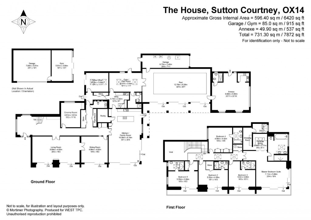 Floorplans For Sutton Courtenay, Nr.Abingdon on Thames