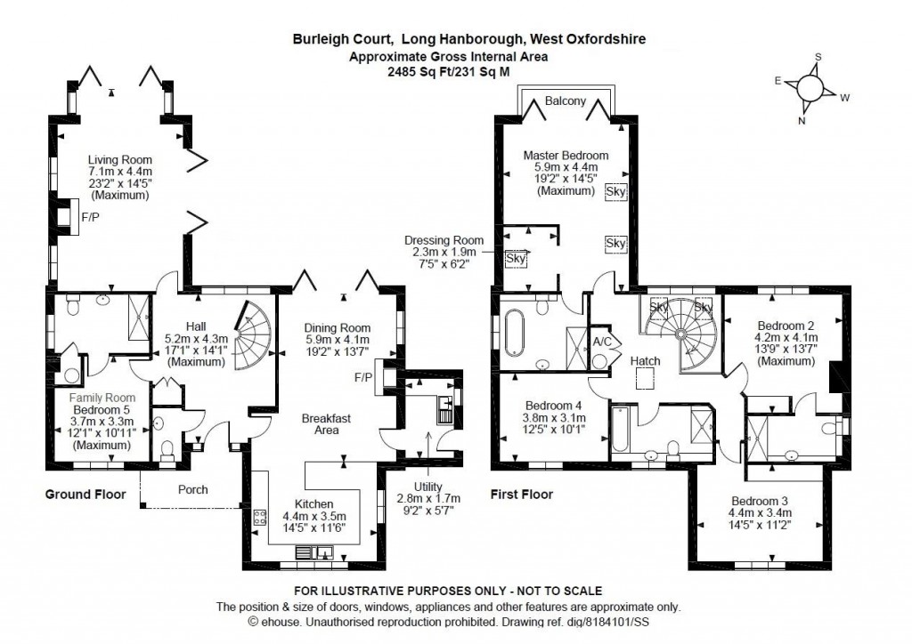 Floorplans For Main Road, Long Hanborough