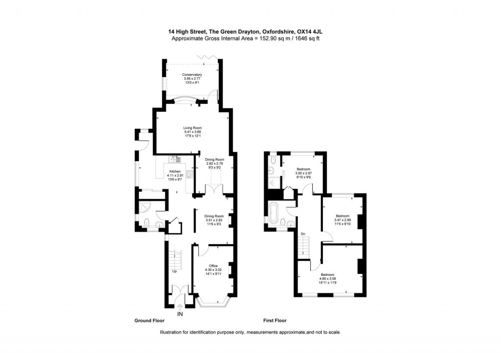 Floorplans For Drayton, Nr. Abingdon on Thames