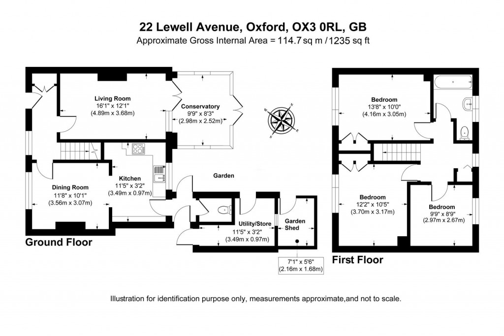 Floorplans For Lewell Avenue, Marston, Oxford