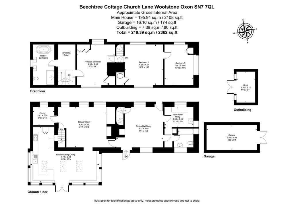 Floorplans For Church Lane, Woolstone