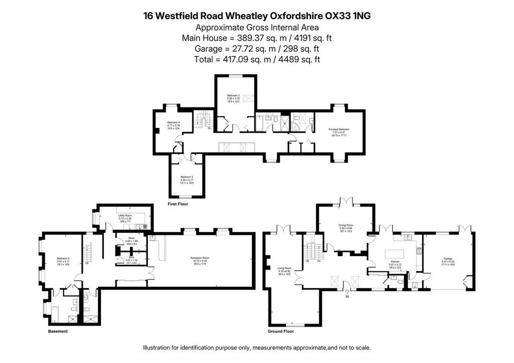 Floorplans For Wheatley, Oxfordshire