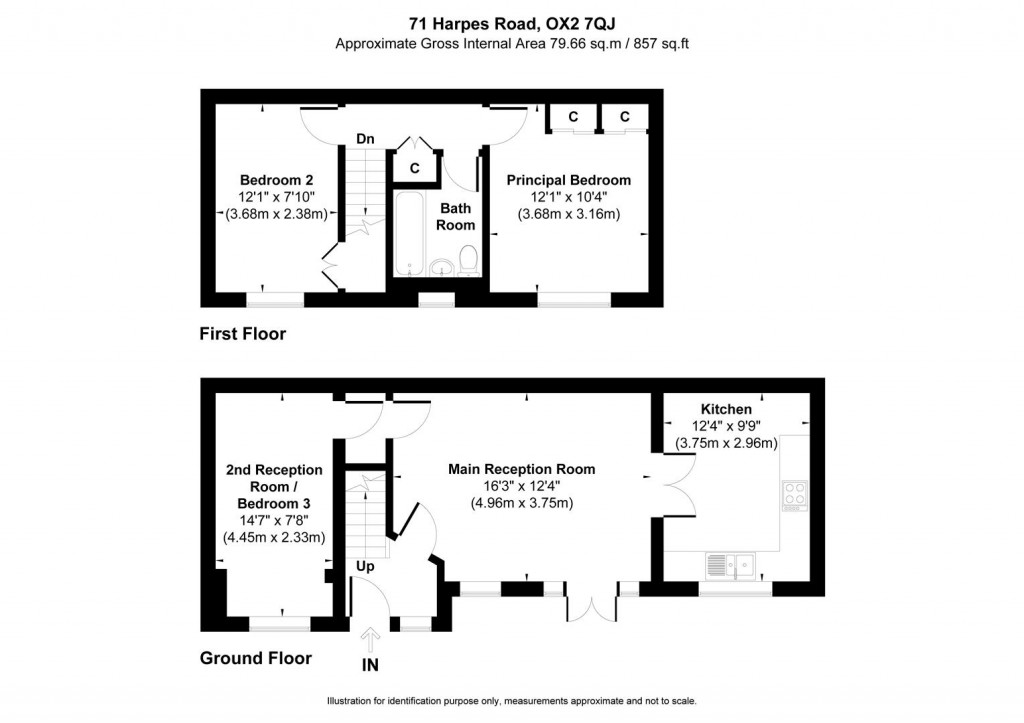 Floorplans For Harpes Road, North Oxford