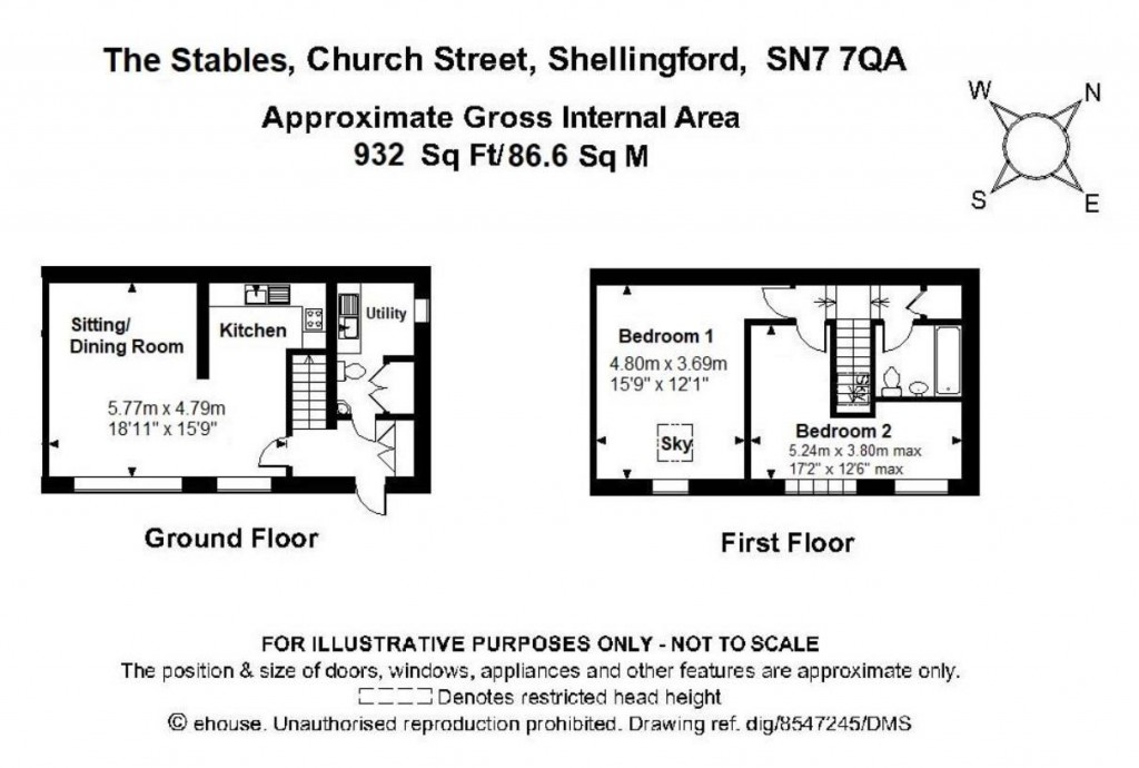 Floorplans For The Stables, High Street, Faringdon