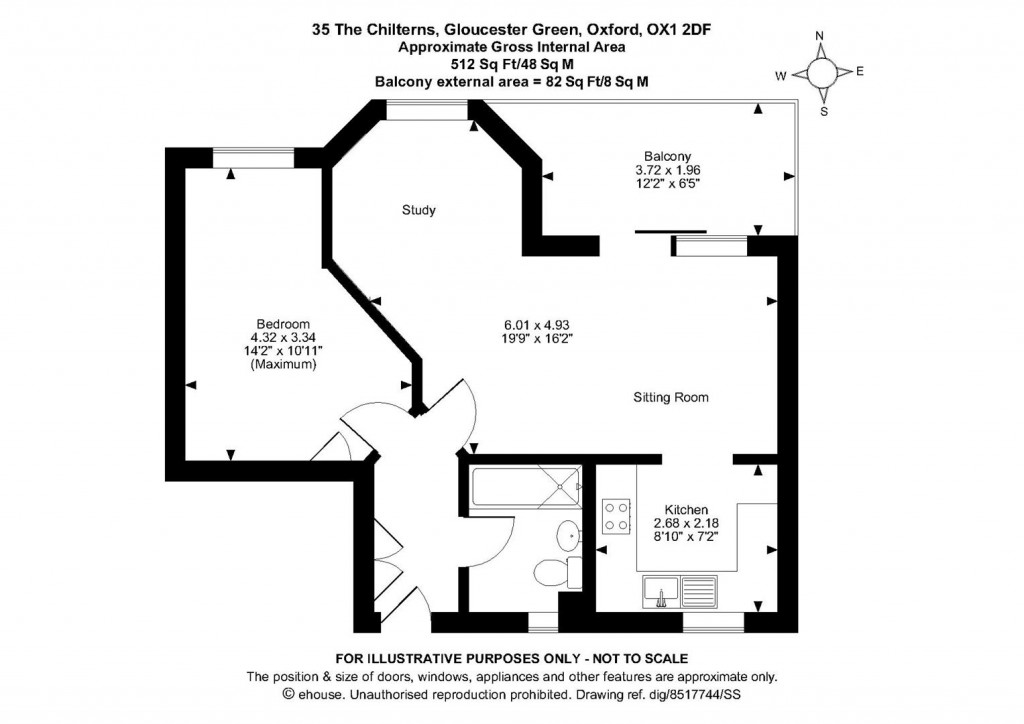 Floorplans For The Chilterns, Gloucester Green, Oxford