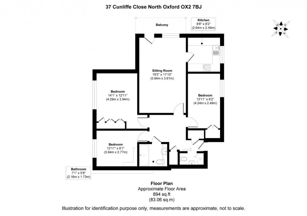 Floorplans For Cunliffe Close, North Oxford