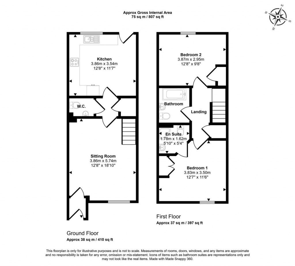 Floorplans For Willow Farm, Marcham
